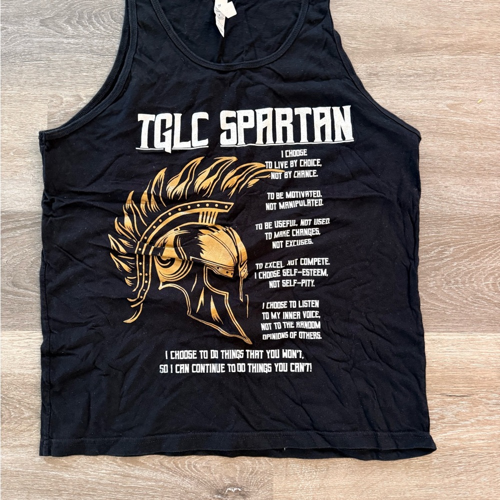 Spartan Black Men's Tank Top